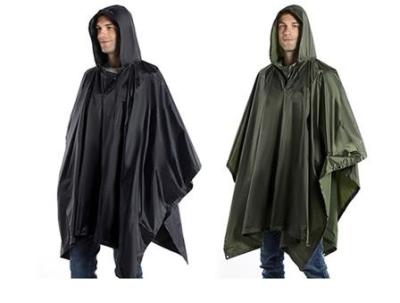 China Military Rain Cape Tactical Outdoor Gear 190T Polyester Rain Cape Poncho for sale