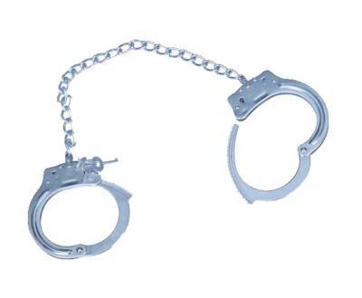China Carbon Steel Nickel Handcuffs And Legcuffs For Prisoner for sale