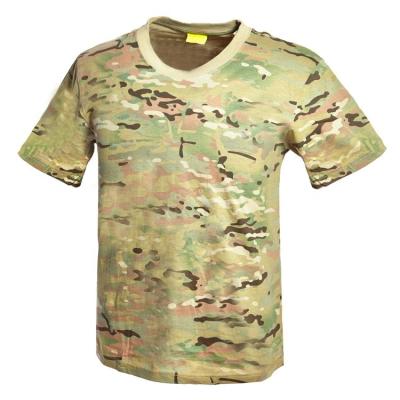 中国 100%の綿の軍の軍隊のTシャツの耐久のカムフラージュの戦闘 販売のため