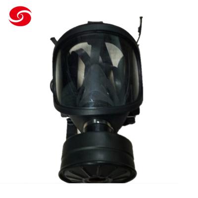 China Naturkautschuk-chemische volles Gesichts-Gas-Verteidigungs-Masken-Armee-Polizei zu verkaufen