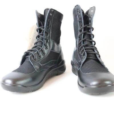 China Black Genuine Leather Combat Tactical Boots Size 38-45 for sale