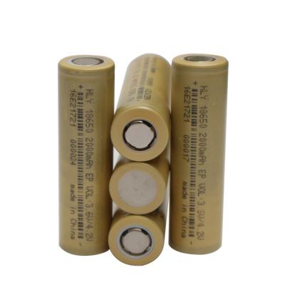 China Rechargeable 18650 Lithium Battery 2000mah High Discharge Rate Lithium Ion Battery 48g for sale