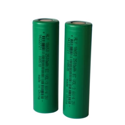 China NCM 18650 litio Ion Battery Cell 2500 MAh High Capacity Rechargeable de 3,6 voltios en venta