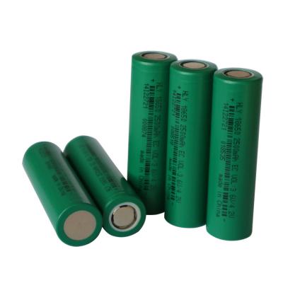 China Small Size 18650 3.6 volt 18650 battery 2500mah Lithium Ion Battery FCC for sale