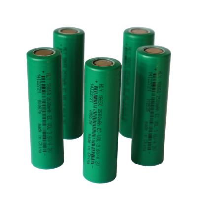 China High Power 18650 Lithium Ion Battery 3.6v 2500mah Cells For Flashlight for sale
