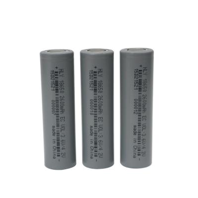 China BIS 3.6 Volt Lithium Ion 2600mah 18650 Battery Cell High Rate for sale