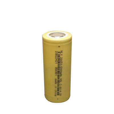 China High Rate 26650 Battery 5000mah Lithium Ion Rechargeable Cell For E Bike for sale