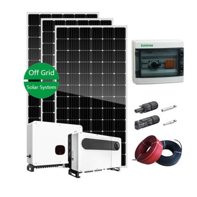 China 10000w del sistema eléctrico solar 380vac de la rejilla en venta