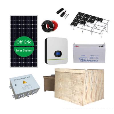 China Complete 48vdc Off Grid Solar Power System 220vac Independent Electricity for sale