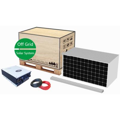 Chine 5kw complet outre d'utilisation de maison du système d'alimentation solaire de grille 380vac à vendre