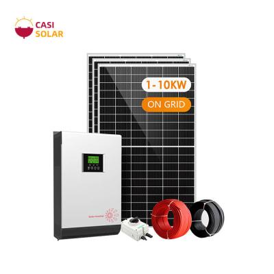 China PWM On Grid Solar Power System 1kw Monocrystalline Solar Panel System for sale