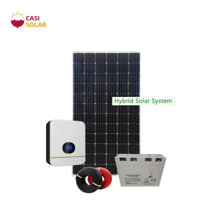China 400V el mono panel solar solar híbrido del sistema eléctrico 50KW en venta