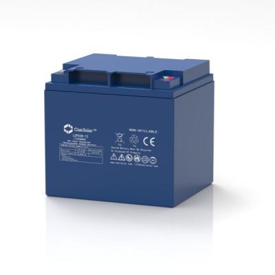 China Rechargeable Solar 12V 38ah Deep Cycle Gel Battery For UPS System for sale