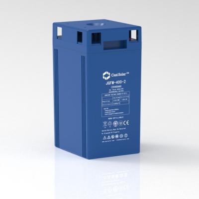 China Copper Terminal Sealed Lead Acid Battery 2v 400ah Solar Agm for sale