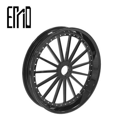 China INCA Customization Motorcycle Accessory LG-3 Front and rear wheel customized Black multi spoke style wheels custom-made for sale