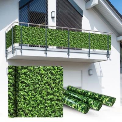 China 0.75*6m PVC Garden Balcony Privacy Fence Screen Cover Waterproof And UV Netting Cloth for sale