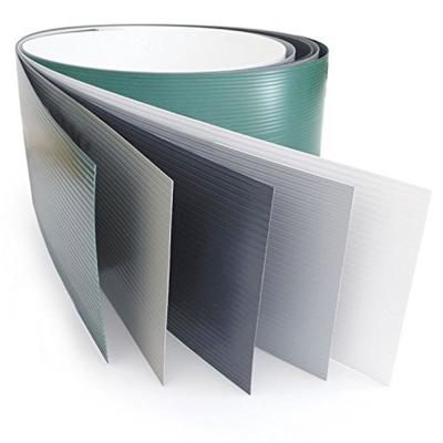 China RAL7016 13mm Hard PVC Strip Screen Garden Fence Vinyl Privacy Fence Tape for sale