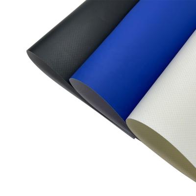 China 650 Gsm PVC Coated Fabric 0.4-1.0mm Tarpaulin Tarpoline Material Roll Per Meter For Bags for sale