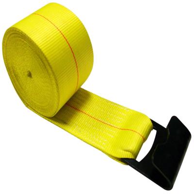 China Heavy Duty 4 Inch Cargo Lashing Winch Strap For Ratchet Tie Down for sale