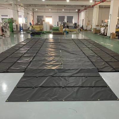 China Fabrica de lonas de PVC negro, fuerte, para camiones, lonas de lonas, lonas de madera en venta