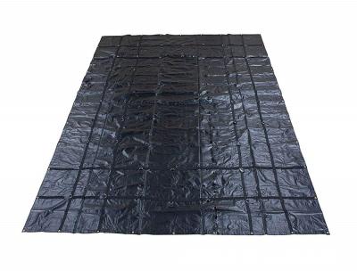 China Water Proof PVC Coated Flatbed Printable Black Lightweight Steel Tarps for sale