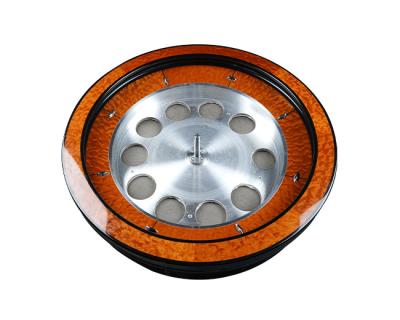 Cina Ruota della roulette del casinò da 32 pollici deluxe in legno massello di roulette gialla in vendita