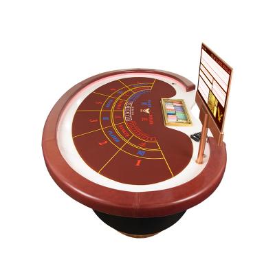 China Luxurious Handcrafted Poker Table Solid Marble Baccarat Table for sale