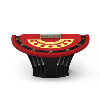 China Mesa de póquer de casino Blackjack de 220 cm, mesa caribeña de juego artesanal en venta