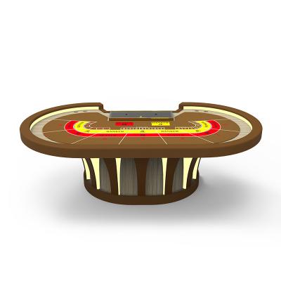 China Customized Casino Poker Table Playing Baccarat Poker Table Luxury for sale