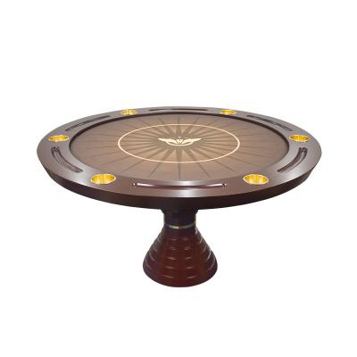 中国 1.2m/1.4mの円形のカジノのポーカー テーブルの三角形の足のテキサスのポーカー テーブル 販売のため