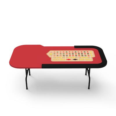China Mesa de cassino dobrável à prova de poeira personalizada Mesa de roleta portátil profissional à venda