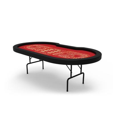 China Professional Folding Roulette Table Casino Foldable Craps Table for sale