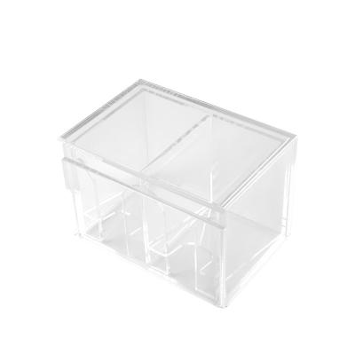 China Playing Card Discard Holder Clear Acrylic Casino Card Box Cleanable for sale