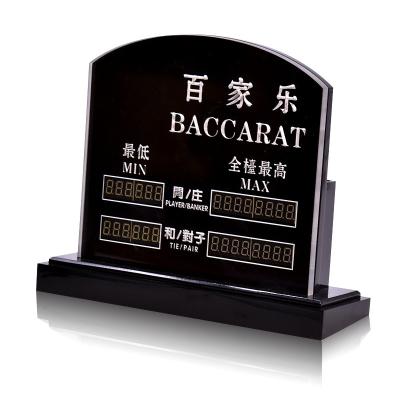 China Casino Mededeling Baccarat Bordspel Gokken Poker Gemakkelijk schoon te maken Te koop