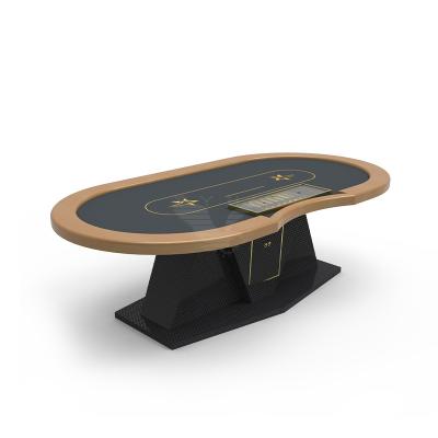 Chine Physique professionnel luxueux de table de tisonnier du Texas Holdem adapté aux besoins du client à vendre