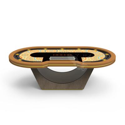 China 102-Zoll-Glücksspiel-Casino-Pokertisch Langlebiger Online-Texas-Tisch zu verkaufen