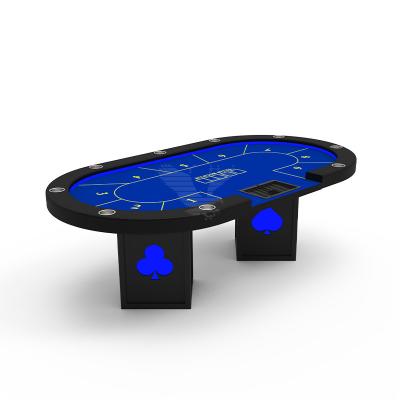 China Wood Laminate Casino Poker Table Customized Cup Holders for sale