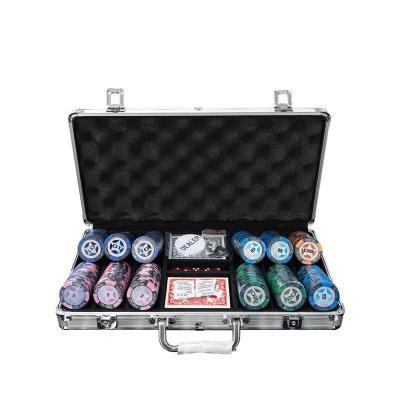 China 39mm * 3.3mm Conjunto de fichas personalizadas de poker para jogos de casino 10g à venda