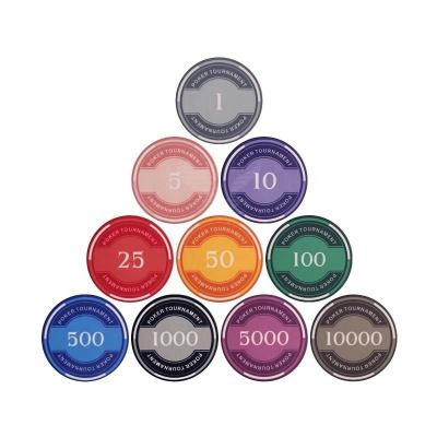 China 39mm Professional Casino Chips Set For Commerce Casino Poker Room for sale