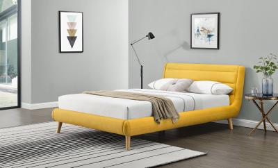 China Yellow/Blue Fabric Full Size Children Upholstered Bed Wholesale Bed Manufacturers for sale