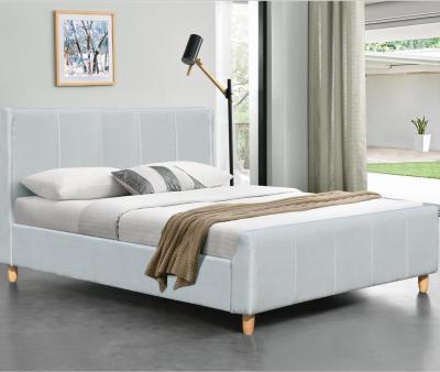 China Platform Customizable Simple Upholstered Bed Frame With Footboard for sale