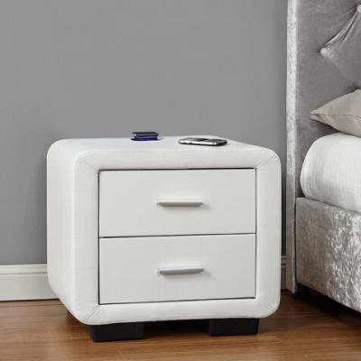 Cina Modren   Farbic  Bedside Table with Two Optional Drawers For Your Bedroom in vendita