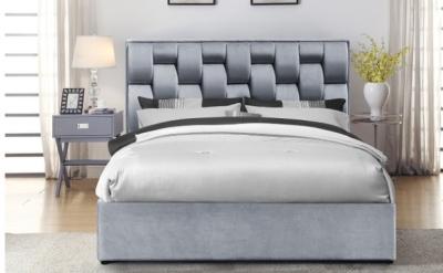 中国 Upholstered Trundle Daybed Velvet Fabric Storage Bed Frame With  Fashional Headboard 販売のため