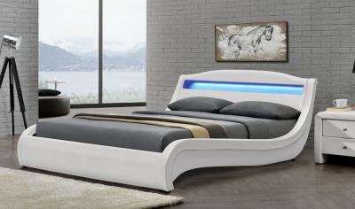 China It Is Good For The Health Of The Waist And Allows The LED Upholstered Bed To Glow Te koop