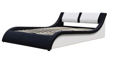 China Wholesale Price  Upholstered Gas lift leather frame bed  with CE approved for sale