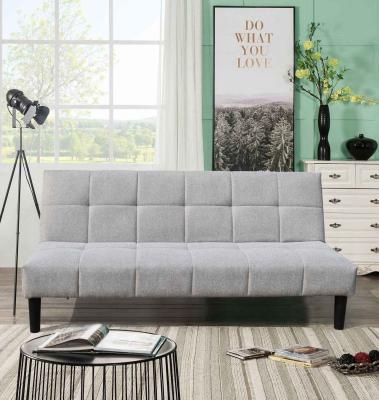 China Grey Foldable Sofa Bed, Small Lounger Sofa Loveseat with Armrests for Compact Living Spaces for sale