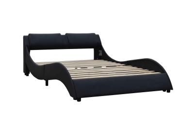 中国 黒い革を詰めるクイーン サイズの家具製造販売業の合板のベッド フレーム1のカートン 販売のため
