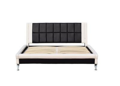 China Lederner Bett-Rahmen-doppelte Größen-Schlafzimmer-Möbel König-Upholstered Platform Faux zu verkaufen