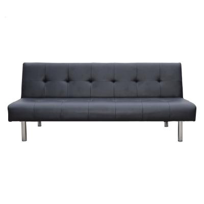 China Convertible Armless, Loveseat Couch,Sleeper Bed,Modern PU Futon Sofa Sofabed for sale