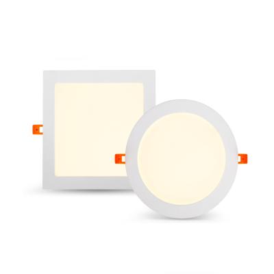 China 7-18 Watt LED Panel Downlight , Round Square Flat Panel LED Lights With Driver for sale